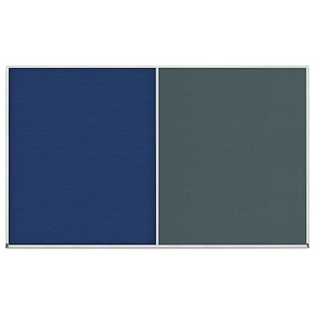 United Visual Products Enclosed Corkboard, 1 Door, 48"x36", 4" Fra UV3402-BLACK-MEDGRY